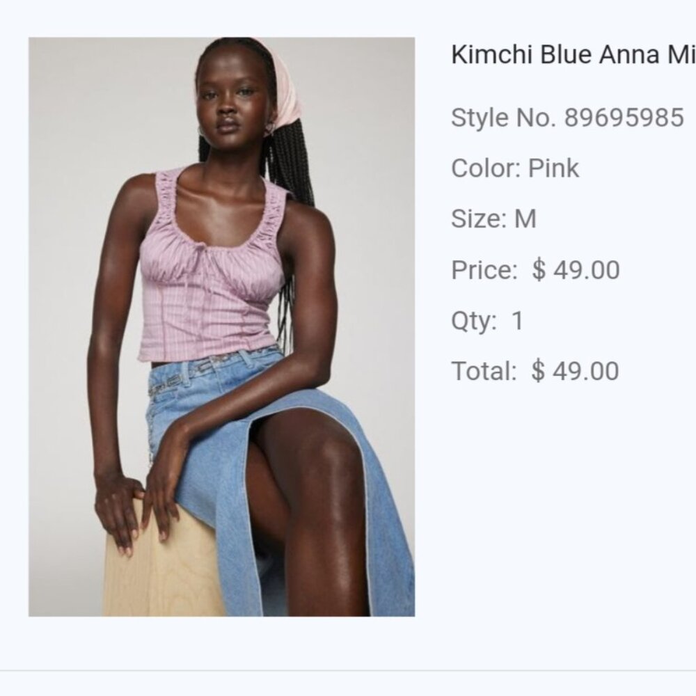 Urban Outfitters Kimchi Blue Milkmaid Blouse